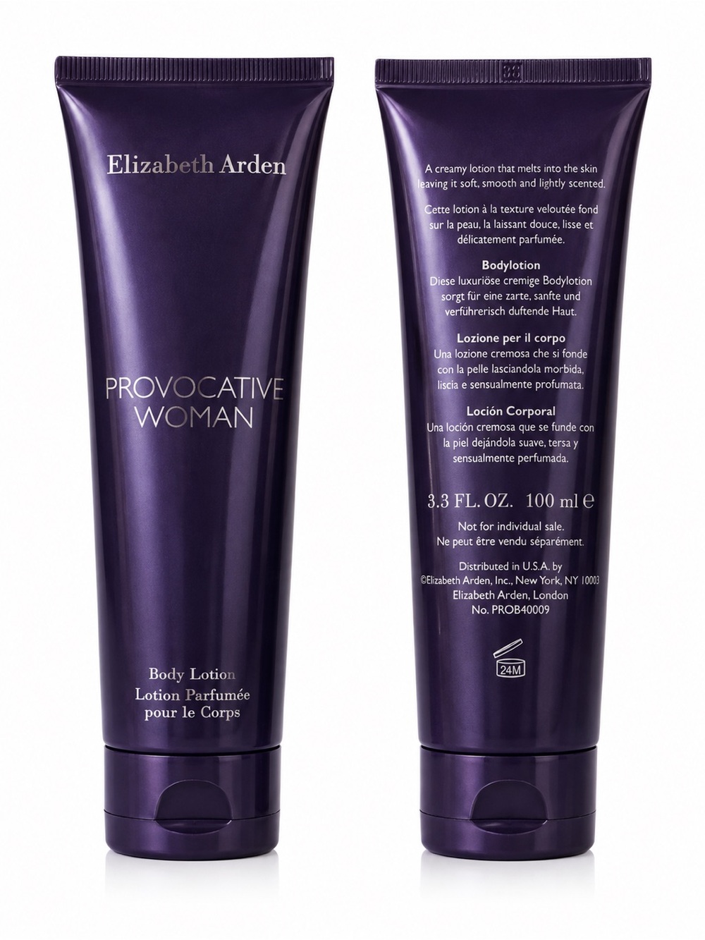 Elizabeth Arden Provocative Woman Body Lotion - Deep Purple Tube